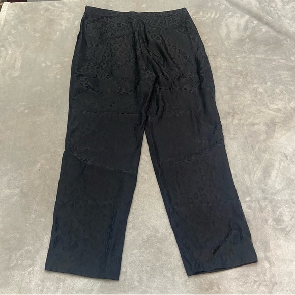 Thakoon Addition Black Leopard Print Side Zip Pants 21943 - Picture 3 of 13